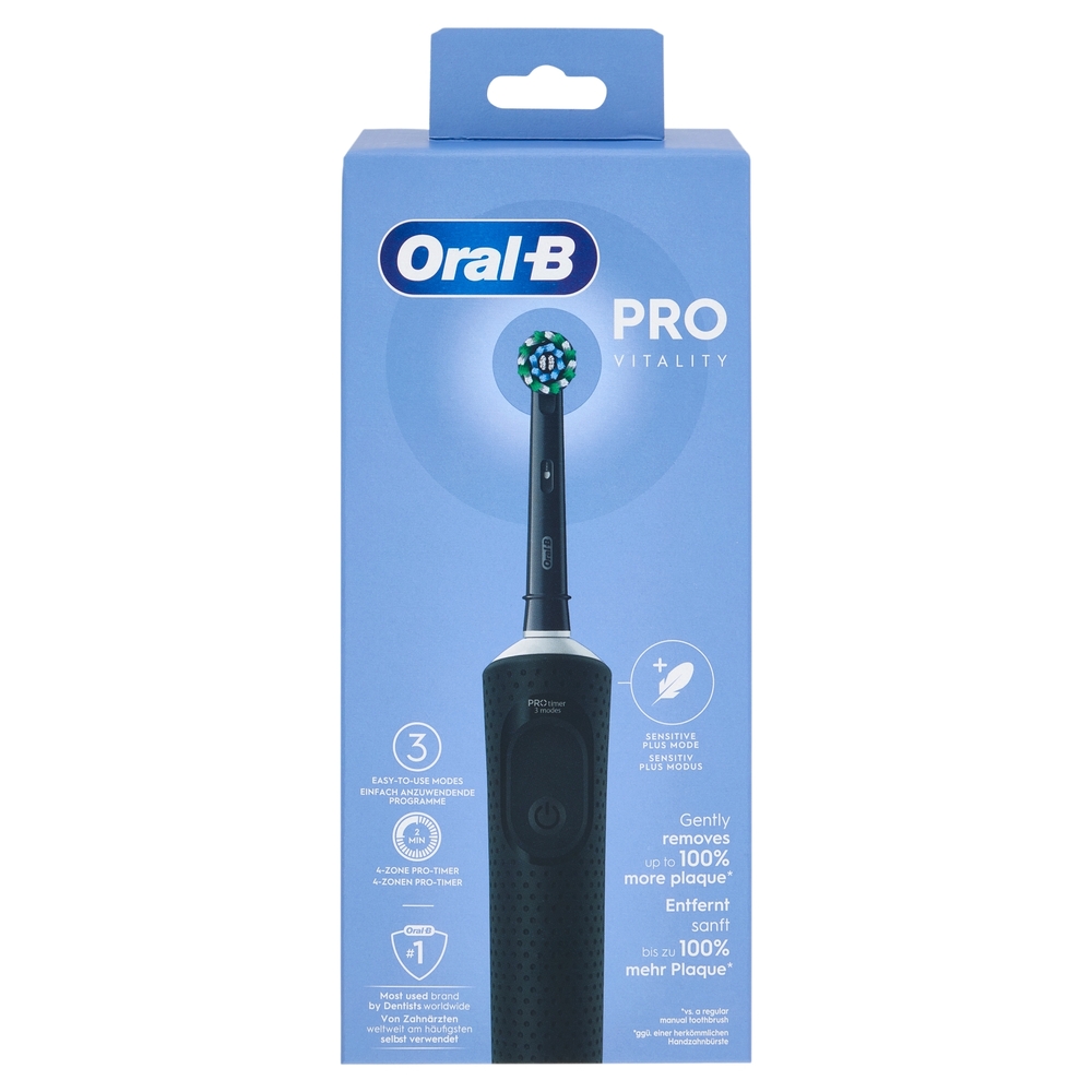 Oral-B Spazzolino Elettrico Denti Ricaricabile Vitality Pro Black